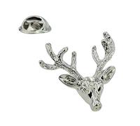 Stags Head with Full Antlers Lapel Pin Badge X2AJTP406