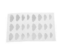 STAHAD 1 Sheet Cloud Shaped Ukulele Fretboard Stickers Plastic Silver Removable Neck Decal Resistant to Fading Easy Installation Unique Stylish DIY Touch for Music Instrument Decorations