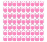STAHAD 100pcs Ultra-thin Laptop Webcam Cover Privacy Protector, Adhesive Sliding Camera Lens Cover for Smartphones Tablets Pcs, Universal Laptop Camera Slide in Pink Oval