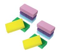 STAHAD 10pcs Foot Scrubber Stones with Pu Foam Pumice for Hard Skin and Callus Removal, Multi-Color Pedicure Remover Strips for Foot Care and Massage, Suitable for Dead Skin Random Color