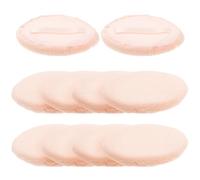 STAHAD 10pcs Pure Cotton Powder Puff Supple Powder Puff round Shape Premium Pure Cotton Material Delicate Comfortable Makeup Experience Facial Makeup Use