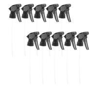 STAHAD 10pcs Replacement Spray Bottle Nozzles Press Down Type, Black Plastic Mist Spray Tops for Gardening and Nursery Watering Equipment