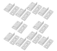 STAHAD 10pcs Self Adhesive Magnetic Door Catches for Kitchen Cupboard, Invisible Cabinet Magnets with Reliable Grip, Cold-Rolled Steel Material, No Drilling Required, Silver Finish