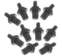 STAHAD 10pcs Self-locking Toilet Brush Handle Connectors with Spiral Joint Black A4 Pp Replacement Adapter for Toilet Brush Head Repair Kit Compatible with 16mm Poles