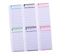 STAHAD 12pcs Budget Planner Cards Six Cash Plan Expense Tracker Sheets Budget Paper Cards for Personal Finance Management