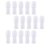 STAHAD 15ml 30ml Plastic Refillable Roller Ball Bottles for Essential Oils, Perfume, Deodorant - 15pcs Empty Rollerball Containers for Travel and DIY Aromatherapy