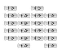 STAHAD 20pcs BBQ Accessories Iron Wire Skewers Buckle Non Skid Clips Silver Anti-Slip Design Easy Installation for Outdoor Use and Parties