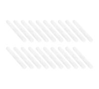 STAHAD 20pcs Cosmetics Covers Makeup Brush Bag Eva Material Portable Convenient to Find Brush White Design for Traveling Use Gift for Female Friends