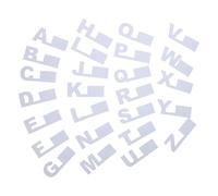 STAHAD 26pcs Plastic A-z Alphabet Dividers Album Shelf Dividers 12.5 X 8.5 Inch Comprehensive Labeling Easy Access White Organizers for Cabinets and Libraries Media Book Storage