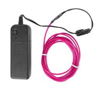 STAHAD 2m Wire Glowing Strobing Electroluminescent Wire PVC Cuttable Environmentally Friendly Dc 3v Flexible Decorative Light for Bars and Camping Tents