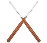 STAHAD 2pcs Cosmetic Stirring Rod and Makeup Spatula Set, Natural Rosewood Mixer Tools for Foundation Blending, Professional Beauty Salon Cosmetic Mixing Sticks