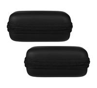 STAHAD 2pcs Guitar Pedal Carry Bag Guitar Effects Pedal Case Shockproof Eva Fabric Secure Storage Black Compact Design for Rehearsal on The Road