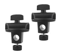 STAHAD 2pcs Horizontal Arm Adapter Clamp Joint Mount Connector for Microphone Boom Stand Desktop Mount Compatible with 15mm to 20mm Rods