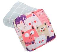 STAHAD 2pcs Menstrual Pad Bag Tampon Carrying Pouch Pure Cotton Easy to Open Adorable Cartoon Pattern Can Hold 6-10 Normal Sized Pads Can Be Easily Put in School Bag Practical Period
