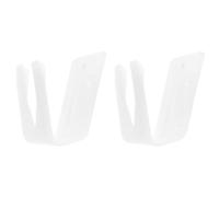 STAHAD 2pcs Scanners Desk Stand in White Plastic, Portable Barcode Reader Bracket with Easy Installation and Reduces Hand Fatigue, for Office Scanning Equipment Support