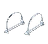 STAHAD 2pcs Trailer Locking Pins Wire Safety Trailer Pin for Hitch Systems and Hitch Balls Secure Hookup Assurance Supports Heavy Duty Loads for Agricultural and Lawn Mower Towing