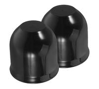 STAHAD 2pcs Trailer Towball Protector Cap Waterproof Hitch Cap Black Plastic Use Comprehensive Protection for Trailer Hitch Ball Suitable for Boats and Rvs