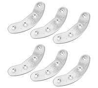 STAHAD 3 Pairs Metal Heel Plates Shoe Repair Kit for Boots, Silver Iron | Boot Heel Repair, Sole Heel Plate Replacement, Anti-wear Support, DIY Installation, Hiking Use
