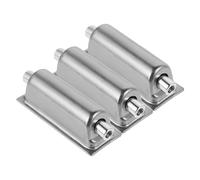 STAHAD 3pcs Percussion Mounting Hardware Drum Lugs Metal Finish Double Drum Hardware Lugs Lasting Durability Abrasion Resistance Silver Metal Lightweight Materials Finely Electroplated