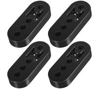 STAHAD 4 Pcs Shock Absorbent Bracket Insulator Bracket Bushing Mount Exhaust Hanger for Vehicle Exhaust System High Strength Rubber Four-hole Structure Car Supplies Automotive Hanger