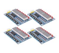 STAHAD 4pcs 8-digit LED Display Module with 8 Keys Tm1638 for Microcontroller Compatible Avr Digital Tube Control Panel for Embedded Systems