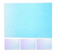 STAHAD 4pcs Acrylic Nail Display Sheets 8.2x5.9in Translucent Holographic Nail Photo Props with Iridescent Water Droplet Pattern for Manicure Salon Photography