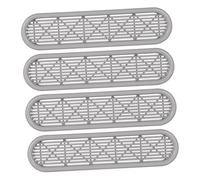 STAHAD 4pcs Breathable Mesh Outer Vents Door Vents Plastic Ventilation Accessory Modern Minimalist Multipurpose Application Enhances Air Circulation for Shoe Cabinets Wardrobes