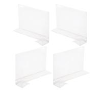 STAHAD 4pcs Plastic Wardrobe Dividers for Closet Shelves, Clothes Organizing Shelf Separators, Home Storage Drawer Organizers for Cabinet and Bookshelf