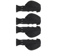 STAHAD 4pcs Rolling Walker Handle Rolling Walker Grips Cushion Grip Handle Walking Stick PVC Black