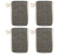 STAHAD 4pcs Soap Bar Bag Soap Holder Bag Linen Exfoliating Foaming Pouch for Body Face Home Use