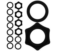 STAHAD 5 Sets Microphone Rings Mic Anti Roll Rings Silicone Iron Anti-slip Anti-roll Protection for Stage Microphone Suitable for Family Singing and Conference Rooms