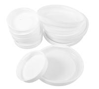 STAHAD 50pcs round Plug Caps Tube End Cap Plastic round End Prevents Moisture Damage Snap into Place Convenient Poster Tube Plugs for Shipping and Storing Art Supplies Paper