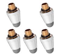 STAHAD 5pcs Capacitive Touch Screen Mesh Stylus Pen Tips M5 External Threaded Design 5mm Soft Conductive Cloth Aluminum Replacement for Smartphones and Touchscreen Devices Suitable