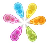 STAHAD 6 Pieces Correction Tape White, Portable Instant Drying Correction Tape Dispenser, 1/5 X 158 Inches for School and Office Use