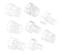 STAHAD 8pcs Mini Water Oxygen Facial Machine Plastic Replacement Tips with Sealing Rings, Bubble Cleaning Heads for Skin Care Device Accessories in Beauty Therapy