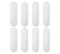 STAHAD 8pcs Window Cord Cleat Hook Curtain Rope Cleat 2.75x0.98x0.79inch Plastic Easy to Paste on Wall Stylish Design for Bedrooms and Living Rooms, Safe and Pets