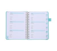 STAHAD A6 Sky-Blue Address Book with A-z Alphabetical Tabs, 128-page Personal Phone Book Organizer for Names, Emails Notes, Compact Alphabet Indexed Telephone Address Notebook for Office