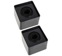 STAHAD ABS Microphone Station Logo 2Pcs Square Cube Black Compact Flags Suitable for Singing and Family Gatherings