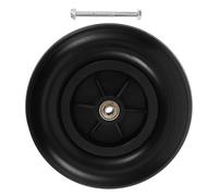 STAHAD Anti-Slip 8-Inch Solid PU Front Wheels Replacement Tires for Wheelchair and Walker Accessories, Sturdy Black Caster Wheels Suitable for Elderly Users