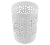 STAHAD Ceramic Flower Pot Orchid Planter for Patios with Breathable Design Matching Tray round Shape Elegant Appearance Sleek White Ceramic Finish Promotes Root Health for Outdoor Use