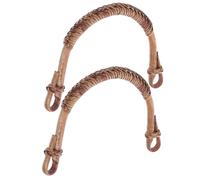 STAHAD Ceramic Teapot Replacement Handle Pair in Bamboo Style Wear-Resistant Grip for Household Use