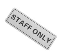 STAHAD Employee Only Aluminum Sign 150X50Mm Easy Installation Office Door Sign for Corporate Environments