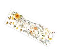 STAHAD Flower Pattern Wall Sticker Door Frame, PVC Floral Decal Butterfly Motif for Bedroom and Living Room