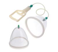 STAHAD Hand Tools Glass Suction Cups 2Pcs Negative Pressure Vacuum Cupping Set for Professional and Home Use Targeting Muscle Discomfort