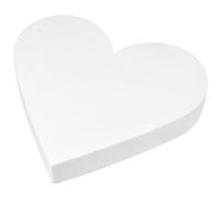 STAHAD Heart Shaped Cake Embryo Model Cake Display Dummy 12x2.76' Reusable Polystyrene Foam Realistic Romantic Craft Dummy for Valentine’s Day Wedding Display