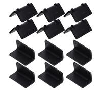 STAHAD L-Shaped Load Securing Edge Protectors 100Pcs Black Plastic Corner Protectors for Cargo, Lightweight for Transport and Storage