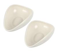 STAHAD Loose Leaf Tea Scoop Ceramic Porcelain Spoon 2Pcs for Home Office Tearoom Coffee Bean Sugar Measuring Afternoon Tea Accessories