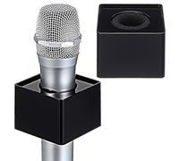 STAHAD Microphone Flag Station Cube ABS Injection Molding 2 Pcs with Triangular Design for Professional Interviews and Press Conferences