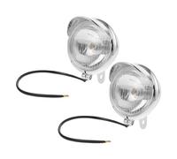 STAHAD Motorcycle LED Fog Lights 2Pcs Chrome Auxiliary Foglight Universal for Cruiser Small Spotlights Motorbike Accessories