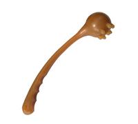 STAHAD Multifunctional Silicone Massage Hammer Brown for Neck Shoulder Back Therapy Stress Relief Rod Manual Fitness Massager Tool for Adults